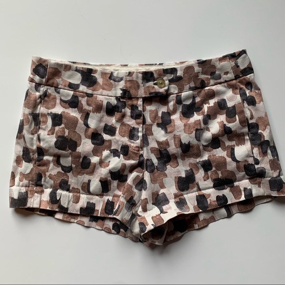 J. Crew Splatter Print Cargo Shorts Size 4